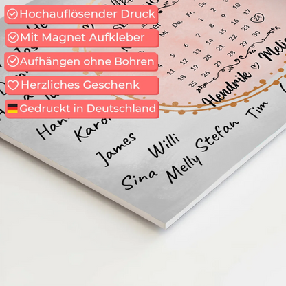 Hochzeit Willkommensschild für eigene Unterschriften