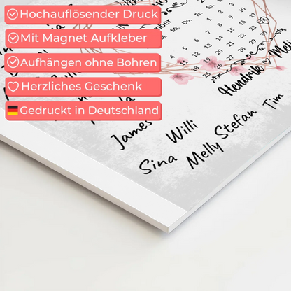 Willkommens Fotoboard Hochzeit Herz Kranz Unterschriften