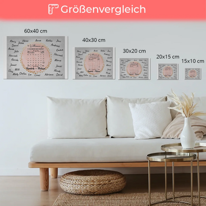 Hochzeit Willkommensschild für eigene Unterschriften