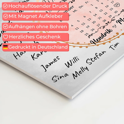 Hochzeit Willkommensschild für eigene Unterschriften