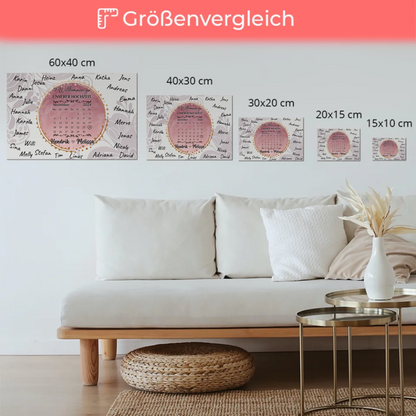 Fotoboard Hochzeit Herzlich Willkommen Rosa Aquarell