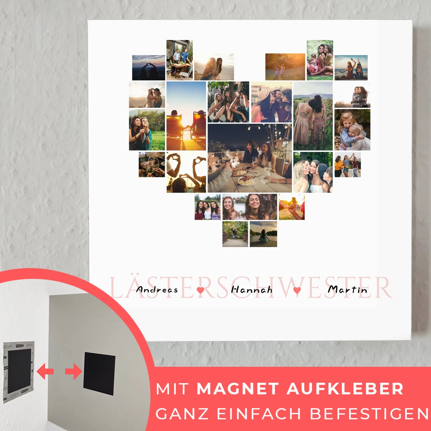 Fotoboard für die Beste Freundin Zum Geburtstag 24 Fotos & Namen