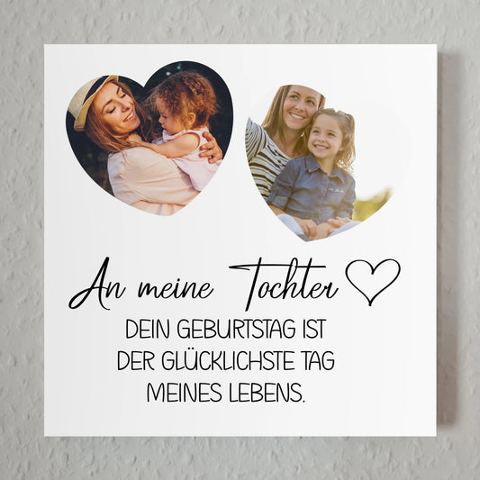 Fotoboard Mama für Muttertag mit 2 Fotos und Wunschtext
