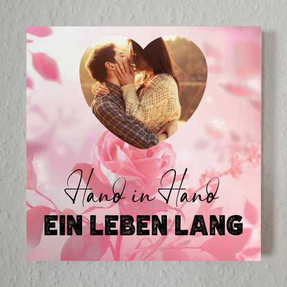 Magnetisches Fotoboard Paare für Valentinstag mit Foto