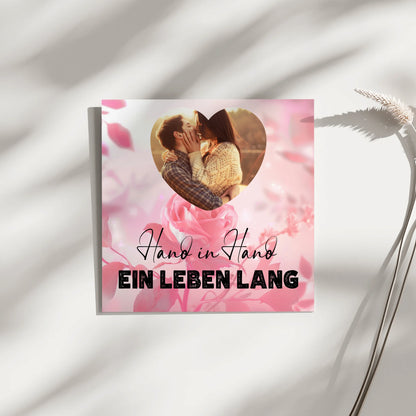 Magnetisches Fotoboard Paare für Valentinstag mit Foto