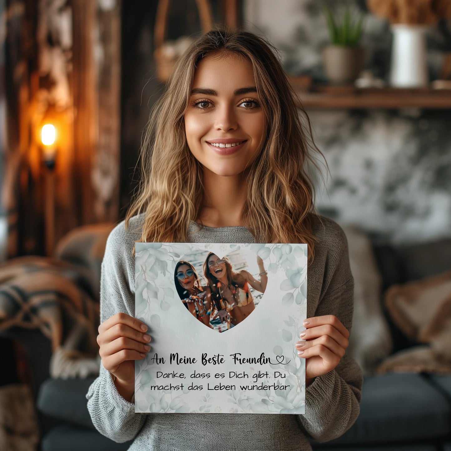 Personalisiertes Fotoboard Beste Freundin Zum Geburtstag