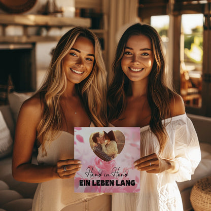 Magnetisches Fotoboard Paare für Valentinstag mit Foto