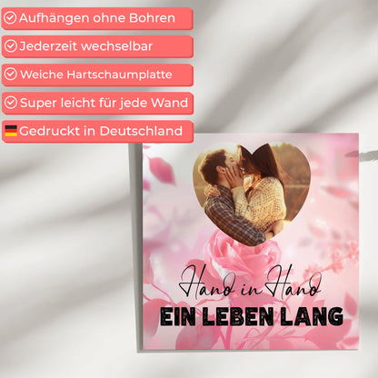 Magnetisches Fotoboard Paare für Valentinstag mit Foto