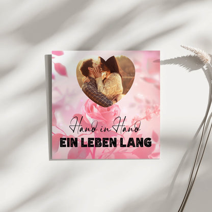 Magnetisches Fotoboard Paare für Valentinstag mit Foto