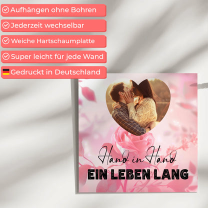 Magnetisches Fotoboard Paare für Valentinstag mit Foto