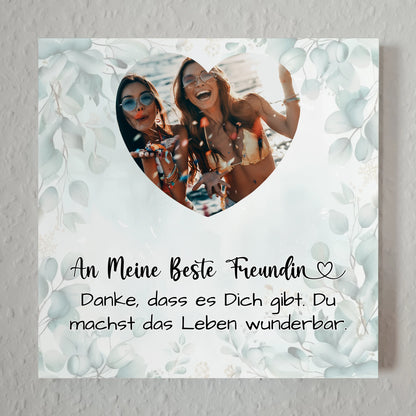 Personalisiertes Fotoboard Beste Freundin Zum Geburtstag