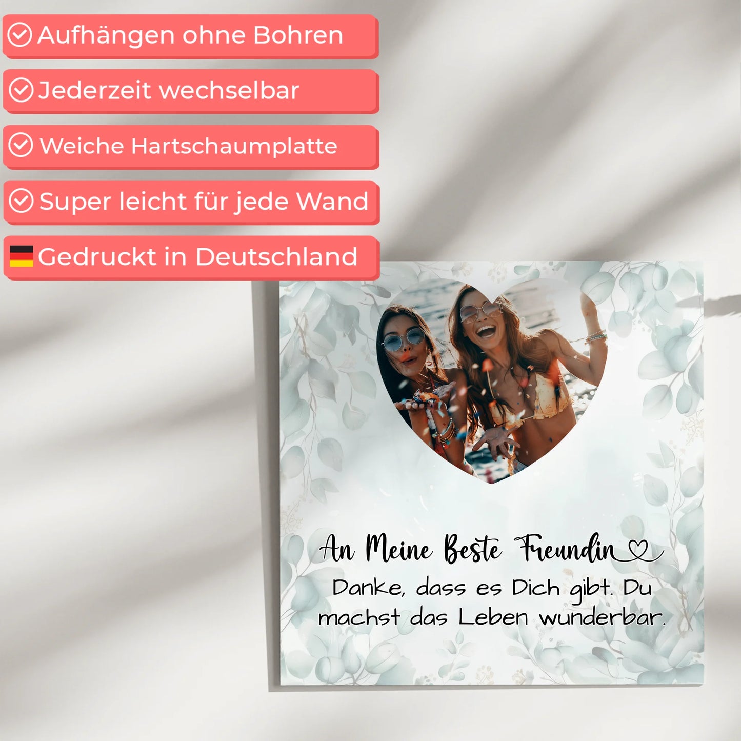 Personalisiertes Fotoboard Beste Freundin Zum Geburtstag