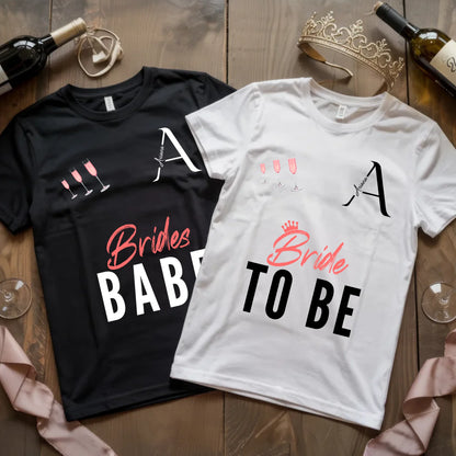 X.02.Schwarzes + Weißes T Shirt JGA Basic