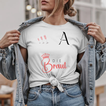 W.03.Damen-T-Shirt-Mockup-Basic HELL mit Jeansjacke