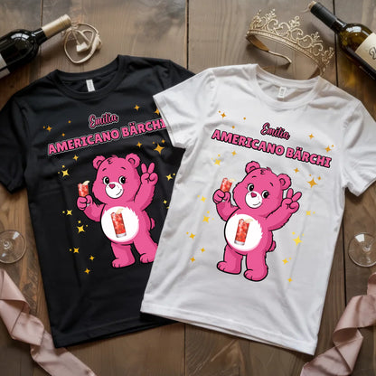 Saufbärchi T Shirt Americano Bärchi Sauf Bärchi Shirt für JGA und Party