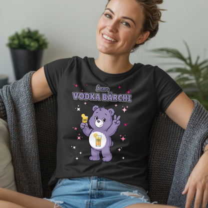 Saufbärchi Shirt Vodka Bärchi Sauf Bärchi T-Shirt für Party und JGA