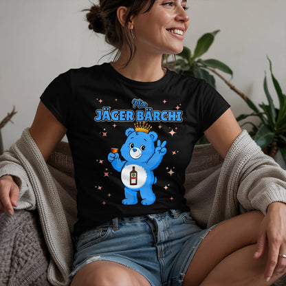 Sauf Bärchi T Shirt Jäger Bärchi Saufbärchi Shirt für JGA und Party