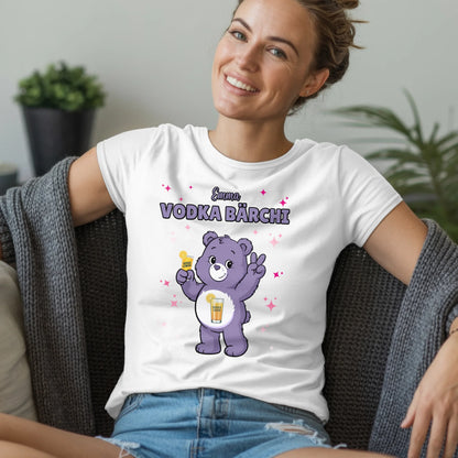 Saufbärchi Shirt Vodka Bärchi Sauf Bärchi T-Shirt für Party und JGA