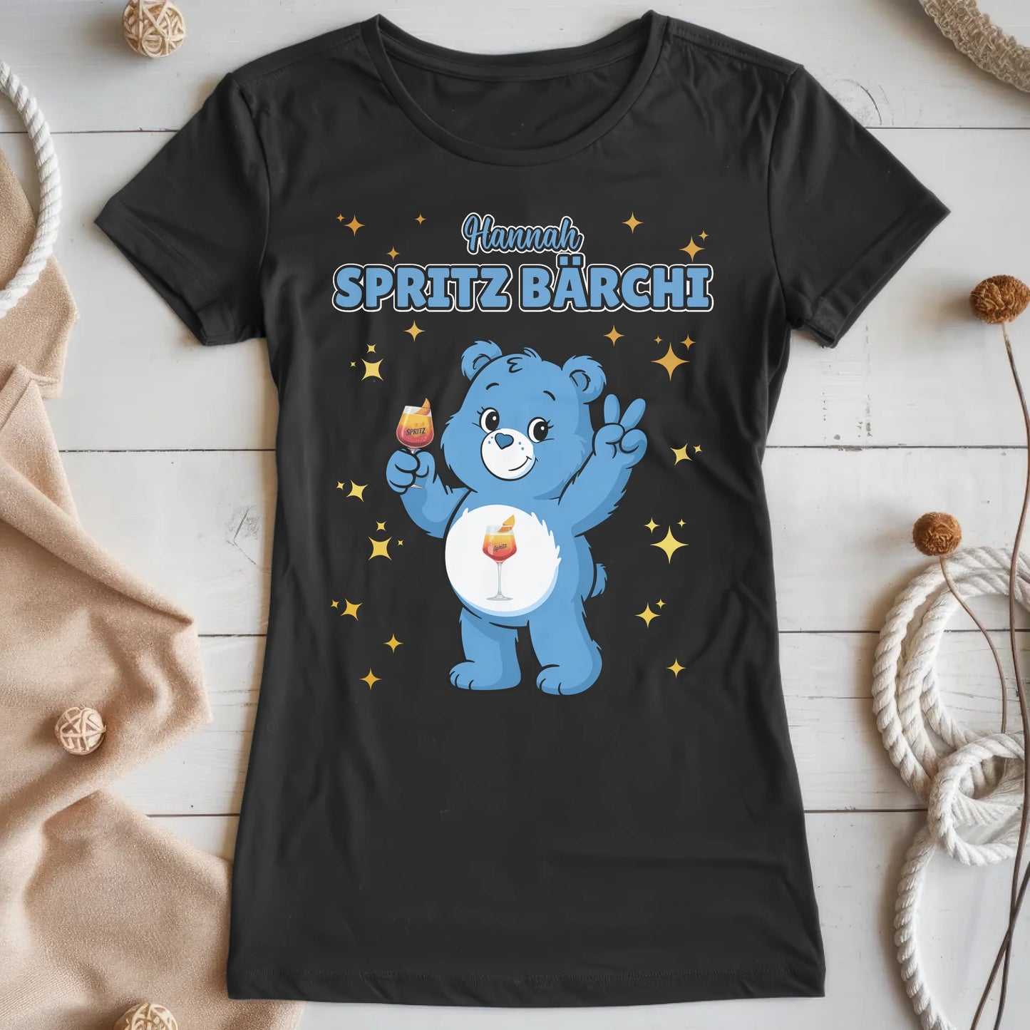 Sauf Bärchi TShirt Spritz Bärchi Saufbärchi Lustiges T-Shirt für JGA