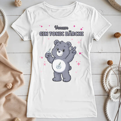 Lustiges Shirt Saufbärchi Gin Tonic Bärchi Sauf Bärchi T-Shirt für JGA
