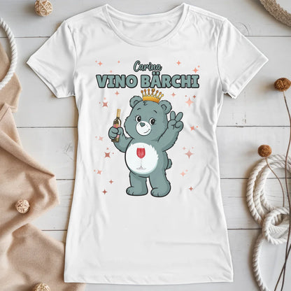 Lustiges Shirt Sauf Bärchi Vino Bärchi Sauf Bärchi JGA T-Shirt