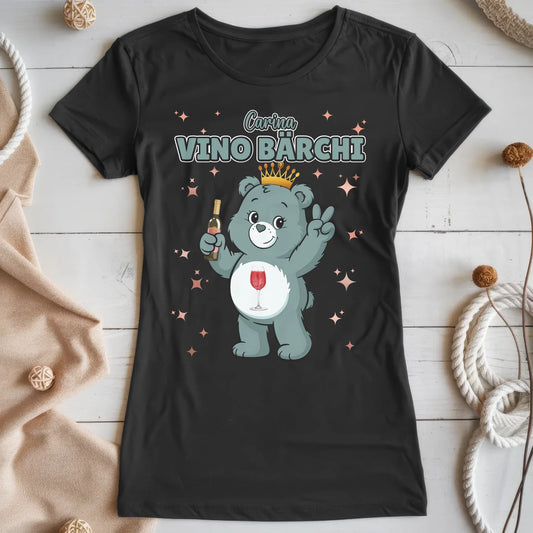 Lustiges Shirt Sauf Bärchi Vino Bärchi Sauf Bärchi JGA T-Shirt