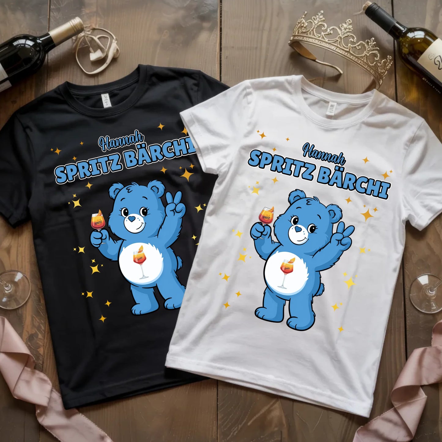 Sauf Bärchi TShirt Spritz Bärchi Saufbärchi Lustiges T-Shirt für JGA