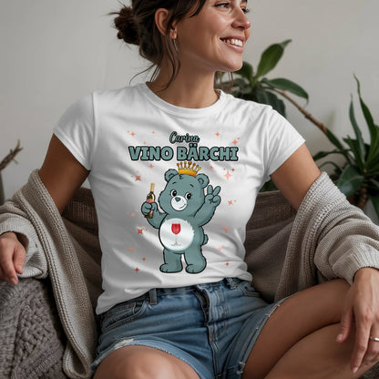 Lustiges Shirt Sauf Bärchi Vino Bärchi Sauf Bärchi JGA T-Shirt