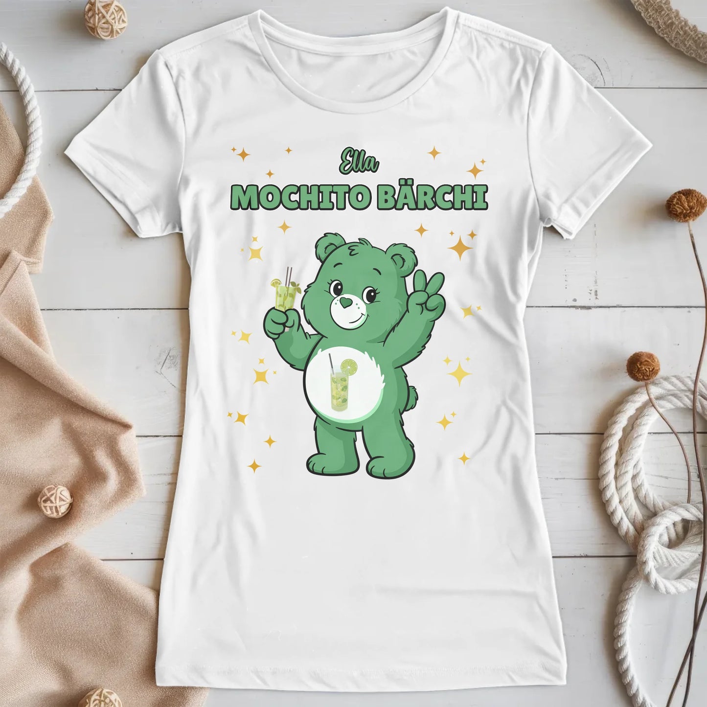 Lustiges T Shirt Sauf Bärchi Mochito Bärchi Sauf Bärchi JGA Shirt
