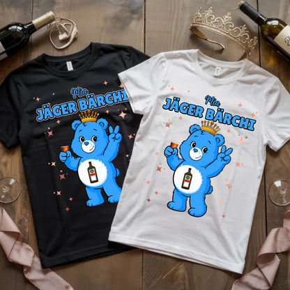 Sauf Bärchi T Shirt Jäger Bärchi Saufbärchi Shirt für JGA und Party