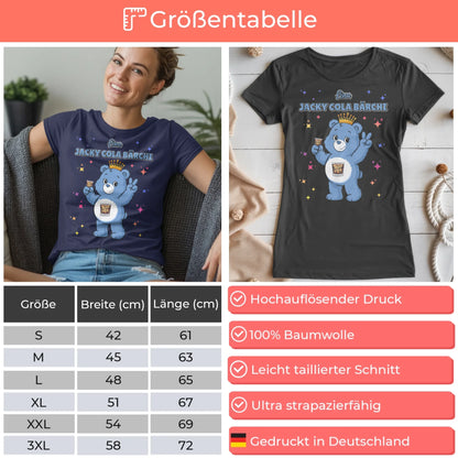 Sauf Bärchi Shirt Jacky Cola Bärchi Saufbärchi T-Shirt für Party und JGA
