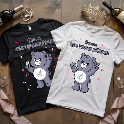 Lustiges Shirt Saufbärchi Gin Tonic Bärchi Sauf Bärchi T-Shirt für JGA