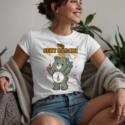 Saufbärchi T Shirt Sekt Bärchi Sauf Bärchi Shirt für JGA und Party