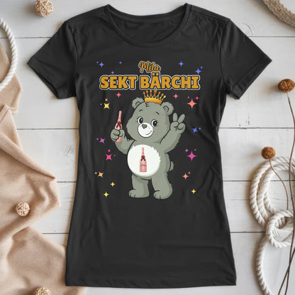 Saufbärchi T Shirt Sekt Bärchi Sauf Bärchi Shirt für JGA und Party