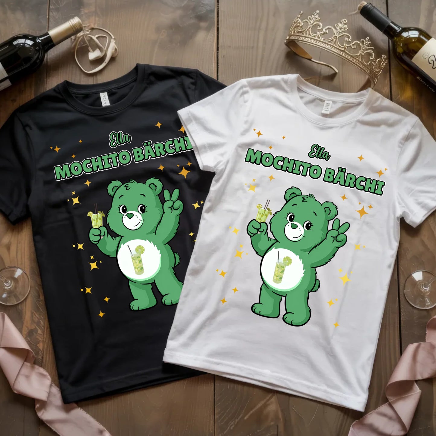 Lustiges T Shirt Sauf Bärchi Mochito Bärchi Sauf Bärchi JGA Shirt