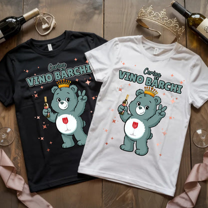 Lustiges Shirt Sauf Bärchi Vino Bärchi Sauf Bärchi JGA T-Shirt