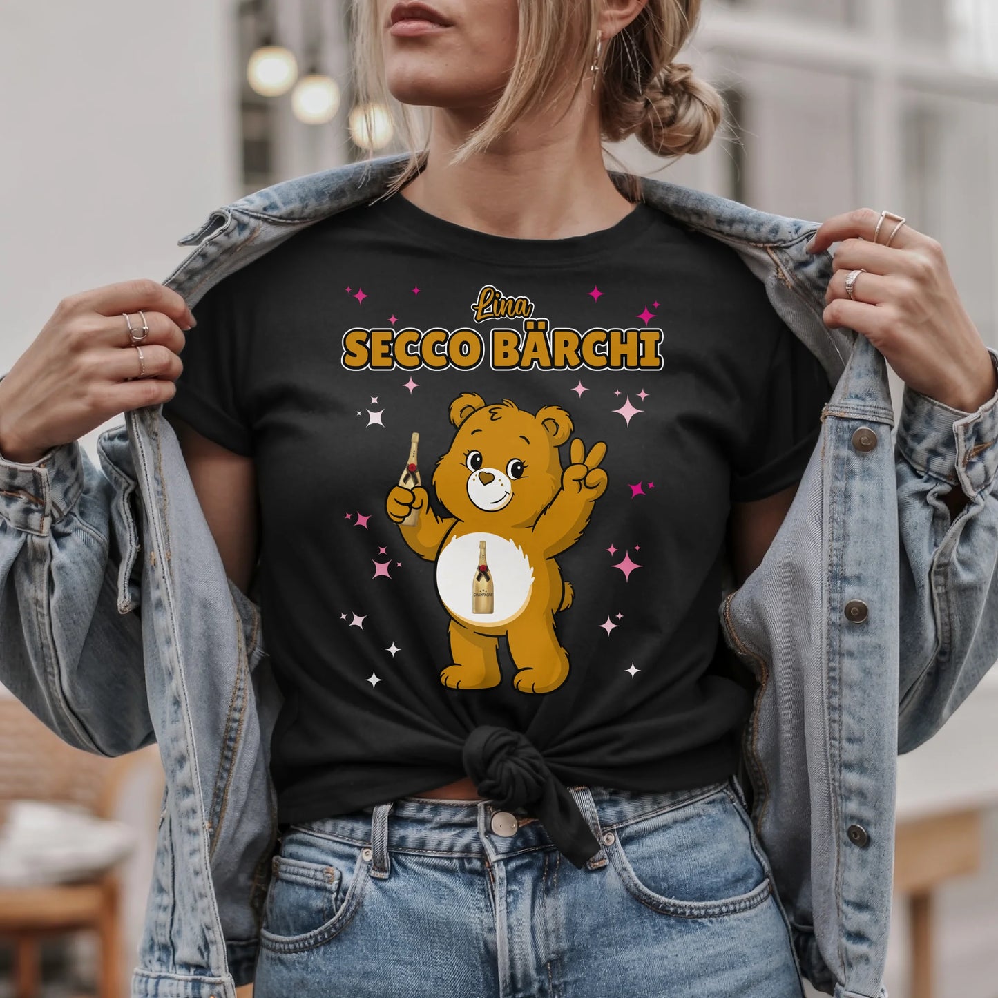 Saufbärchi TShirt Secco Bärchi Sauf Bärchi Lustiges T-Shirt für JGA