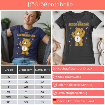 Saufbärchi TShirt Secco Bärchi Sauf Bärchi Lustiges T-Shirt für JGA