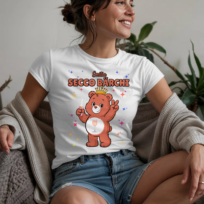 Sauf Bärchi TShirt Secco Bärchi Saufbärchi Lustiges T-Shirt für JGA