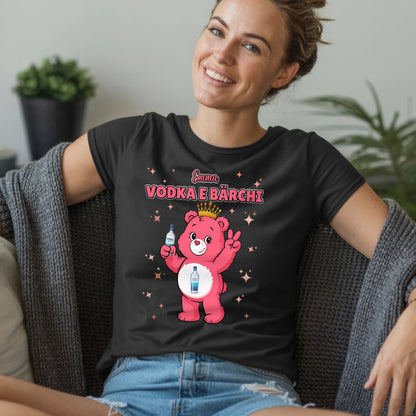 Lustiges Shirt Saufbärchi Vodka E Bärchi Sauf Bärchi T-Shirt für JGA