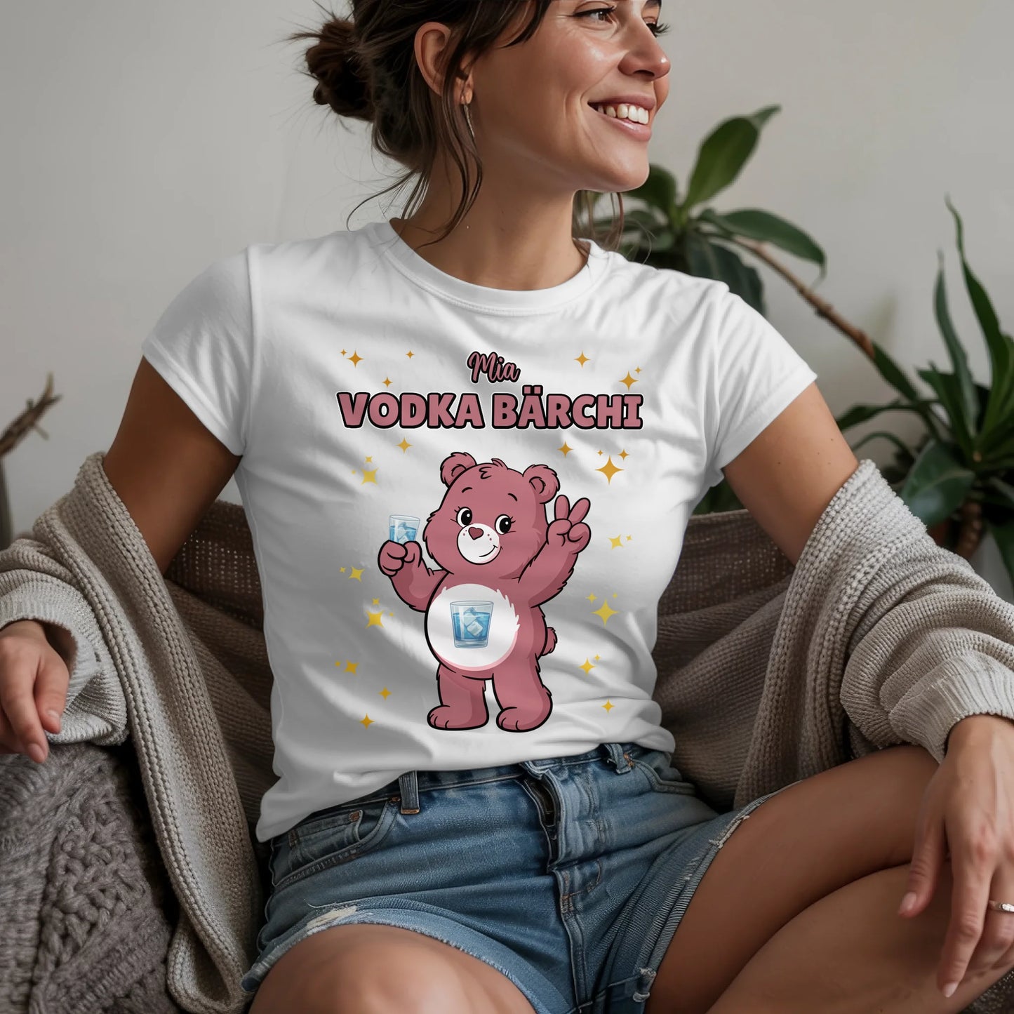 Lustiges Shirt Sauf Bärchi Vodka Bärchi Sauf Bärchi JGA T-Shirt