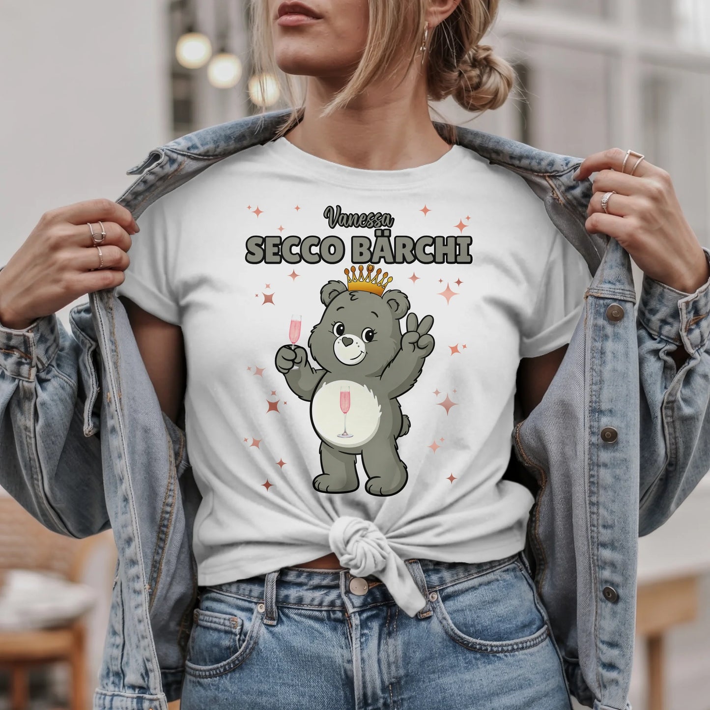 Saufbärchi TShirt Secco Bärchi Lustiges T-Shirt JGA