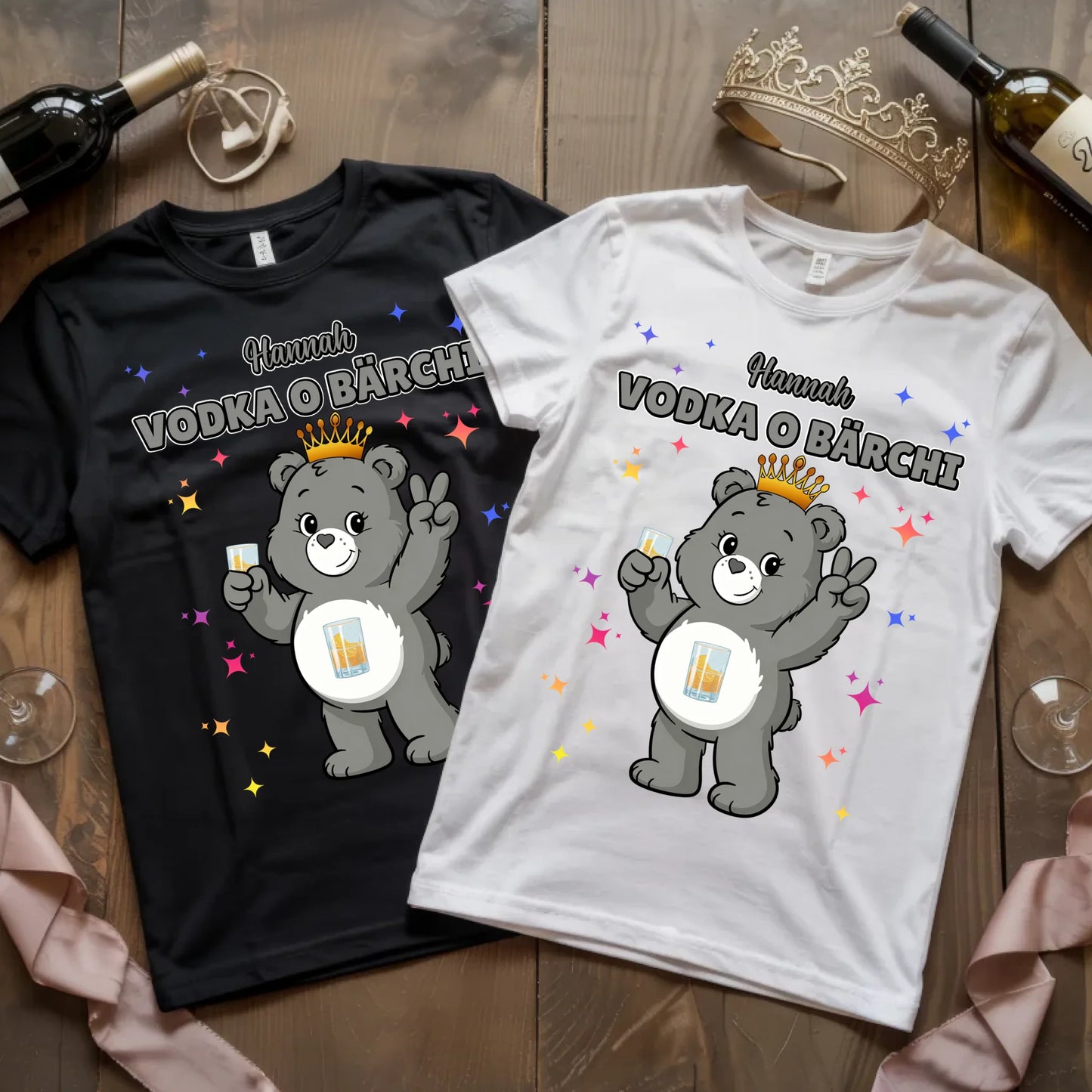 Lustiges T Shirt Sauf Bärchi Vodka O Bärchi Sauf Bärchi JGA Shirt