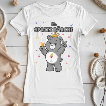 Sauf Bärchi T Shirt Spritz Bärchi Saufbärchi Shirt für JGA und Party