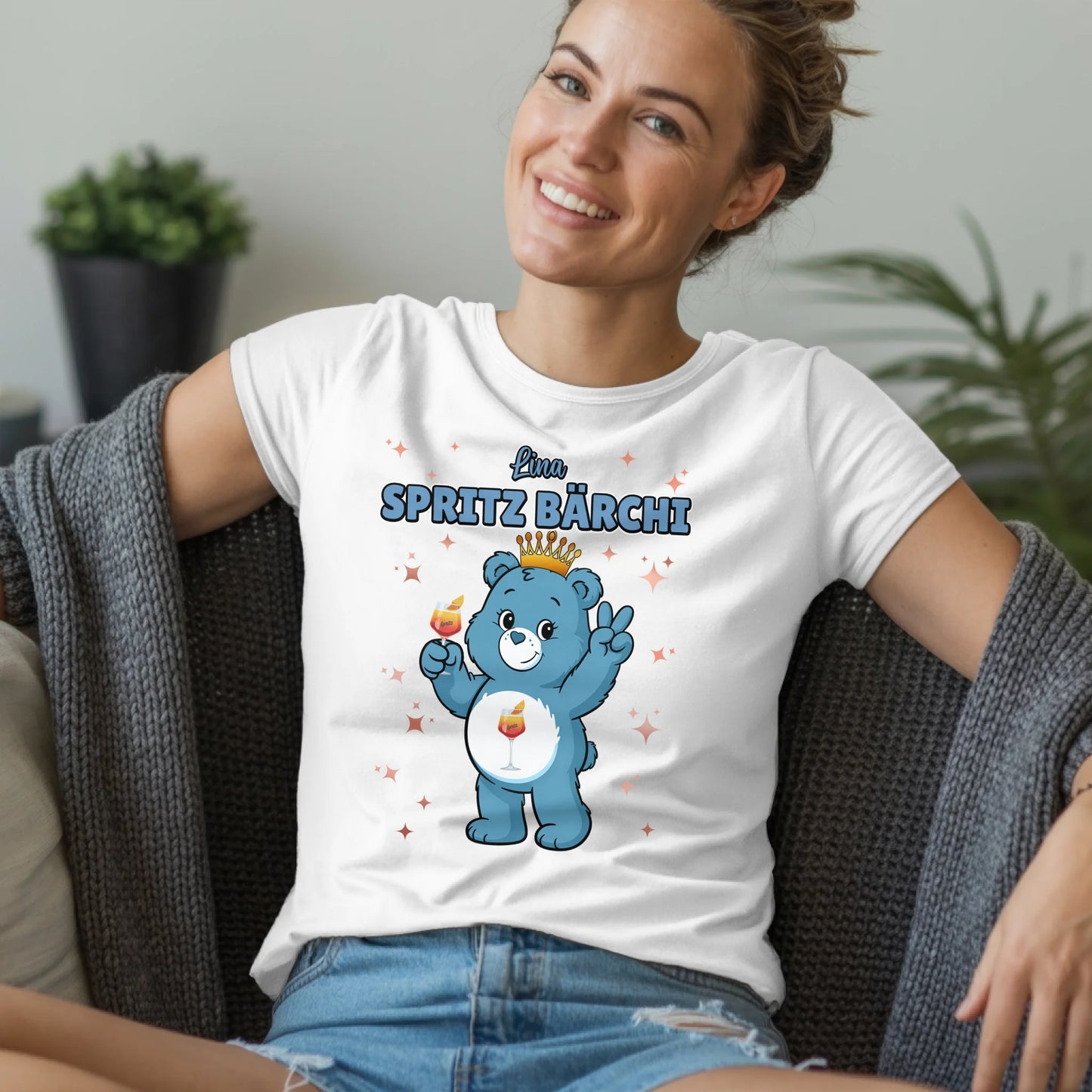 Sauf Bärchi Shirt Spritz Bärchi Saufbärchi T-Shirt für Party und JGA