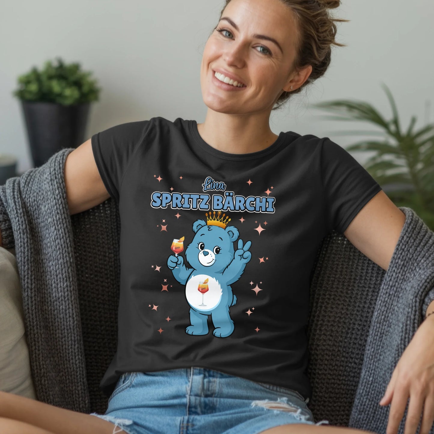 Sauf Bärchi Shirt Spritz Bärchi Saufbärchi T-Shirt für Party und JGA