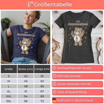 Lustiges Shirt Saufbärchi Jägerlein Bärchi Sauf Bärchi T-Shirt für JGA