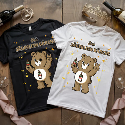 Lustiges Shirt Saufbärchi Jägerlein Bärchi Sauf Bärchi T-Shirt für JGA