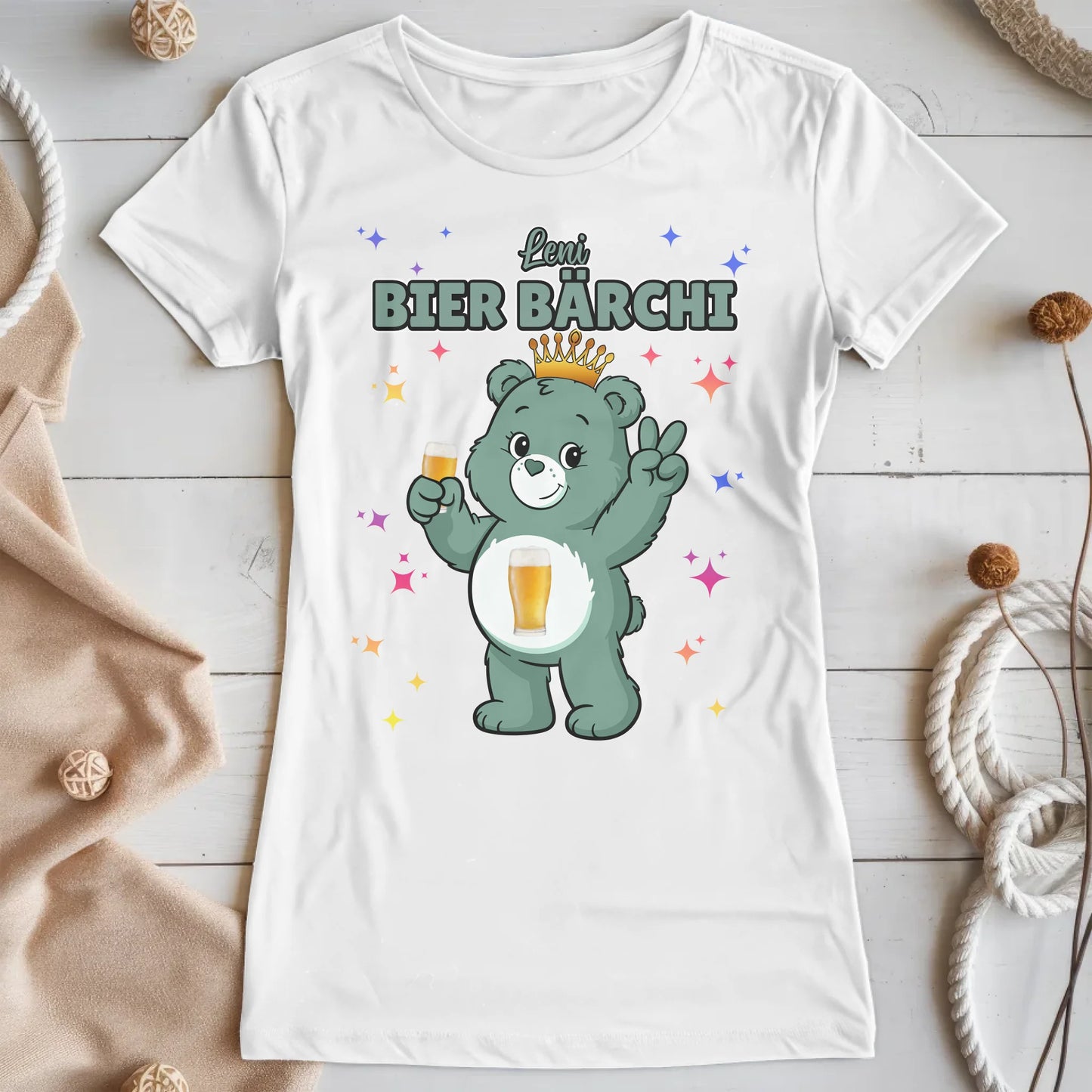 Lustiges Shirt Sauf Bärchi Bier Bärchi Sauf Bärchi JGA T-Shirt