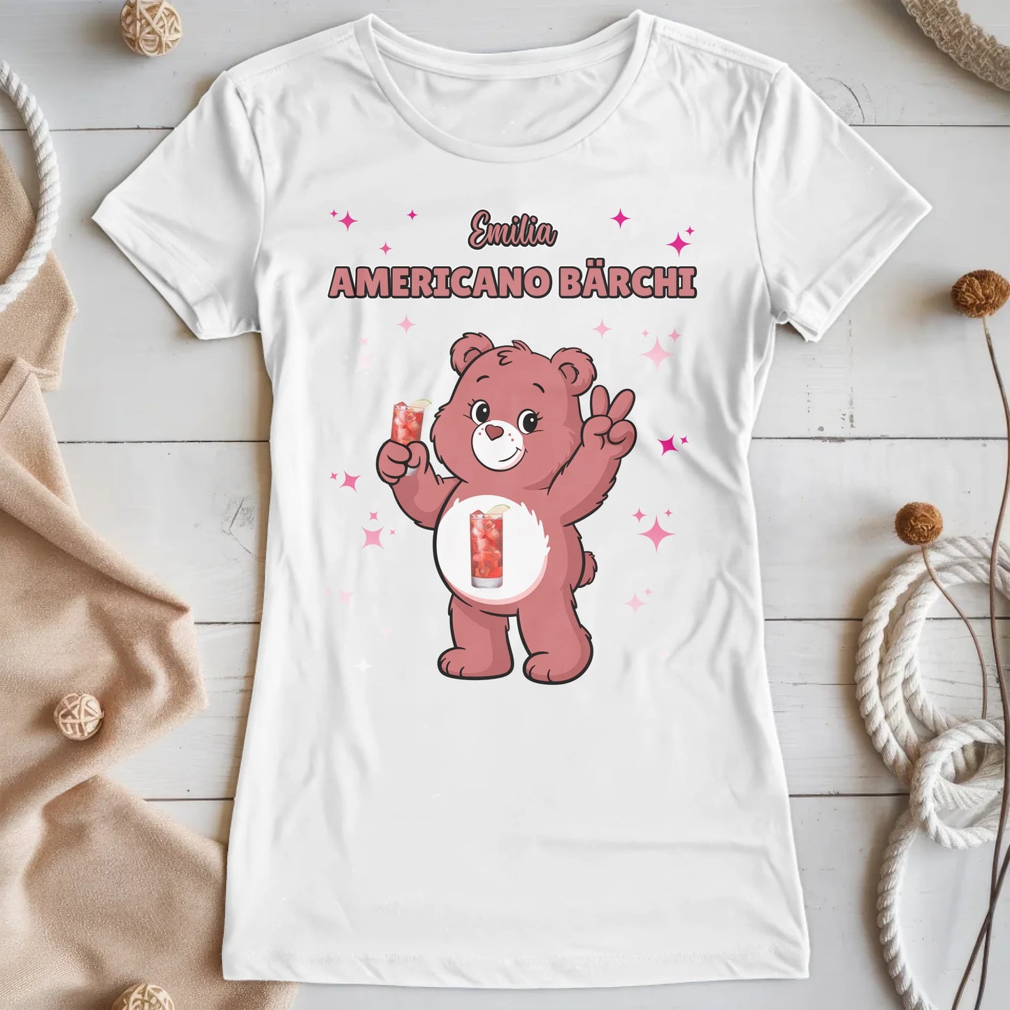 Lustiges T Shirt Sauf Bärchi Americano Bärchi Sauf Bärchi JGA Shirt